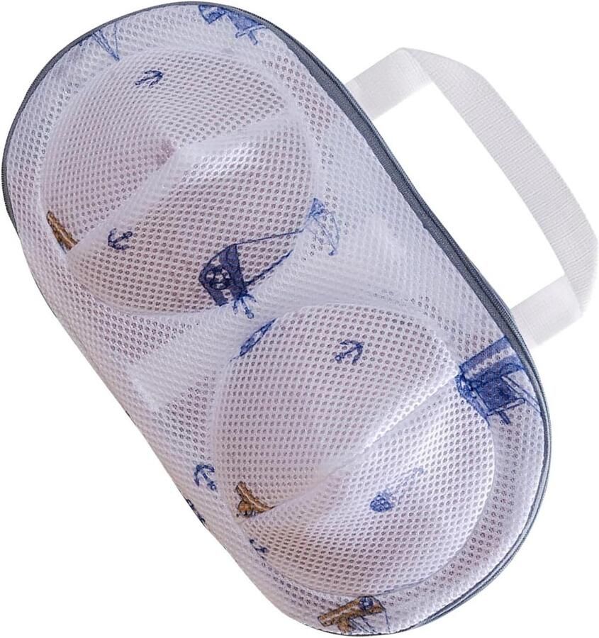 Waszakken voor delicate Beschermend net Machinaal wassen Sterk polyester gaas 20 x 34 cm Blauw