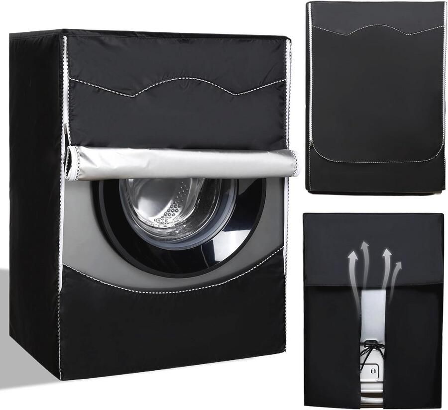 Waterdichte wasmachinehoes voor buiten UV-bescherming en stofbescherming 60 x 65 x 85 cm