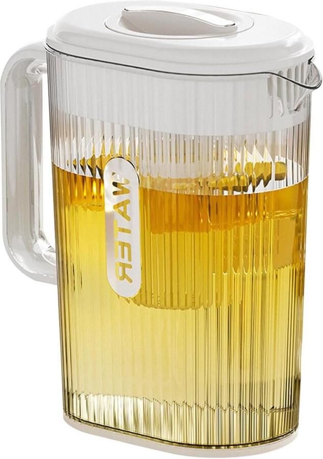 Waterkan Koelkast Drankdispenser Kan Dranken Serveren Grote Capaciteit 23.5 x 21.5 cm Wit