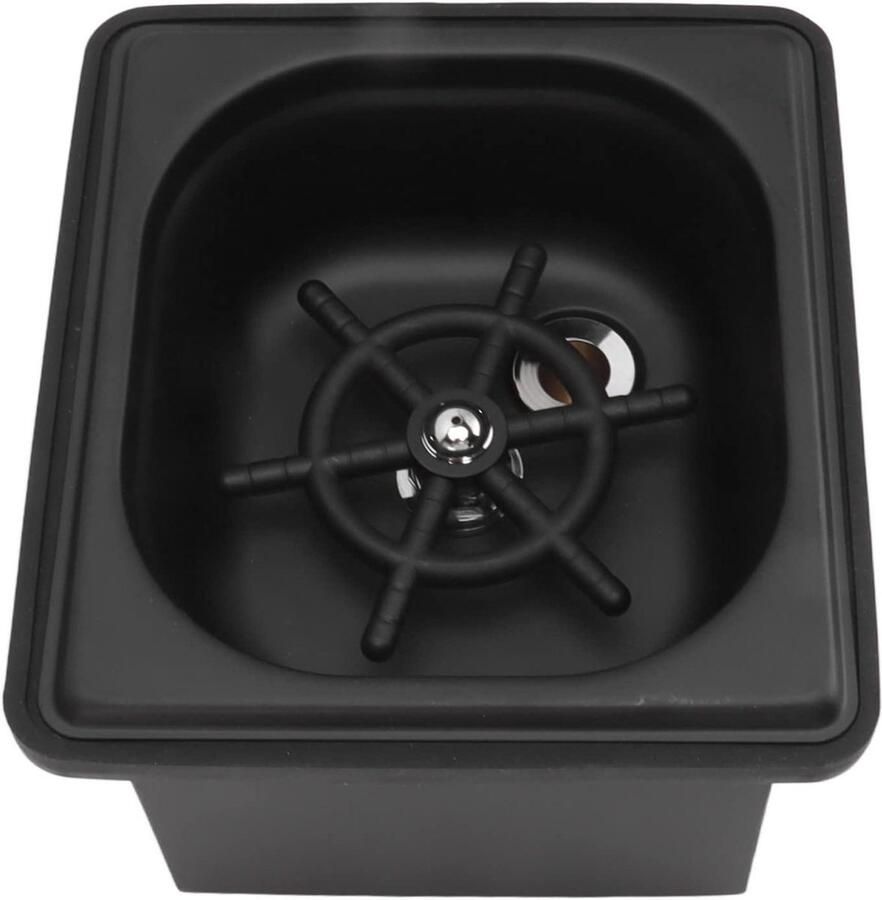 Werperspoeler Glazenspoeler Bekerspoeler Snel Reinigen Multi-angle Waterreiniging Klein Zwart