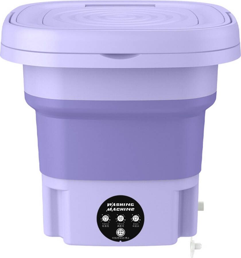 WILLSTORE Mini Wasmachine Automatische Compact Duurzaam met Centrifuge Stil Opvouwbare wasmachine Energiezuinig 8 liter