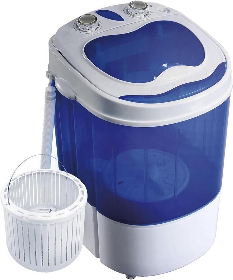 Mini Wasmachine Compacte Wasmachine Kamperen en Reizen Zonder Installatie 3 kg Capaciteit Wit