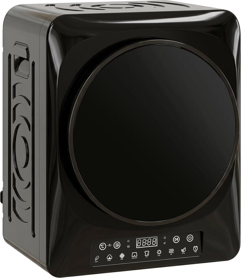 ECTEATOY Wasdroger 1000W Luchtafvoerdroger met ECO & Extra Droog Modus 54 dB Timer & Touchscreen 5 kg Zwart