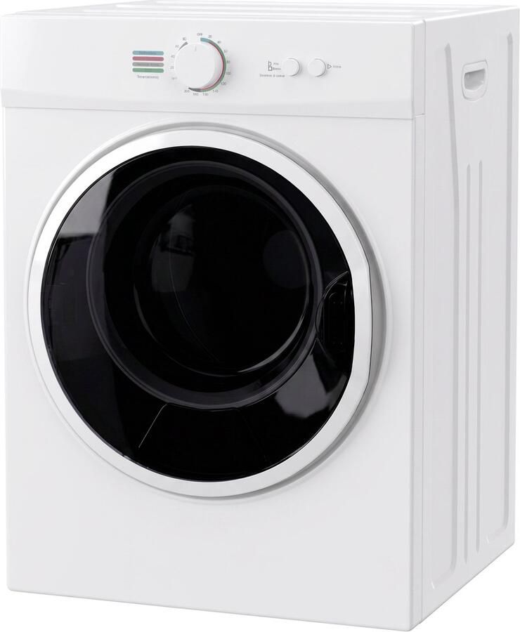 TEKROA Mini-droger 3 kg 1020 W met PTC-verwarming en timer 49 x 47 x 70 cm wit