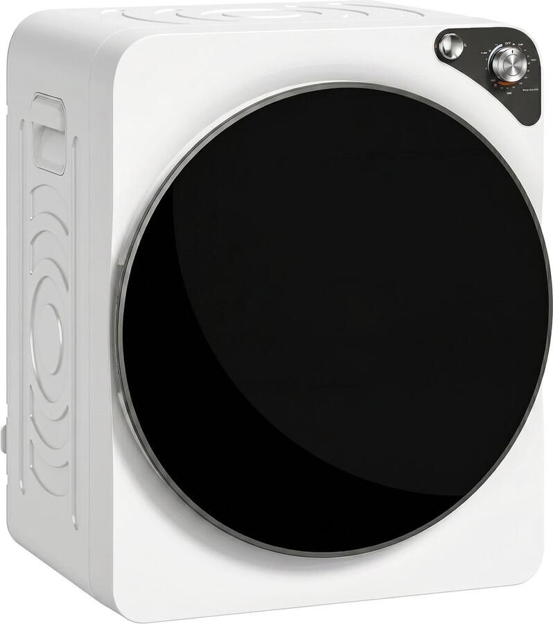 ECTEATOY Wasdroger 5 kg Draagbare Wasdroger met RVS Trommel 1000W 5 Programma's & Timer Wit