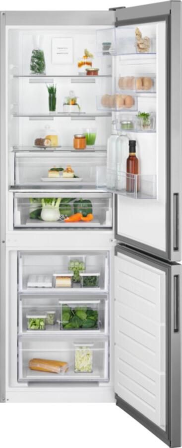 Electrolux LNC7ME32X2 koel-vriescombinatie Vrijstaand 208 l Grijs