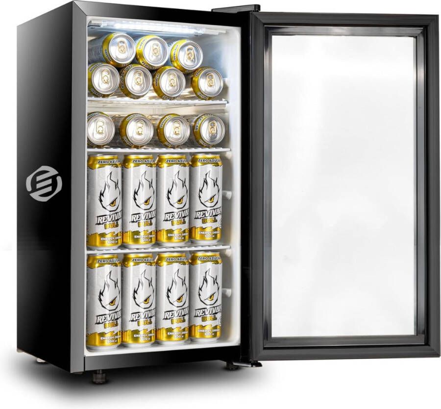 Equivera Mini Fridge for Drinks Kleine Koelkast Mini Koelkasten Minibar Mini Fridge Mini Koelkast Mini Koelkastje Must have voor in Huis!