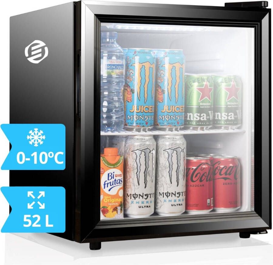 Equivera Mini Fridge for Drinks Kleine Koelkast Mini Koelkasten Minibar Mini Fridge Mini Koelkast Mini Koelkastje Must have voor in Huis!