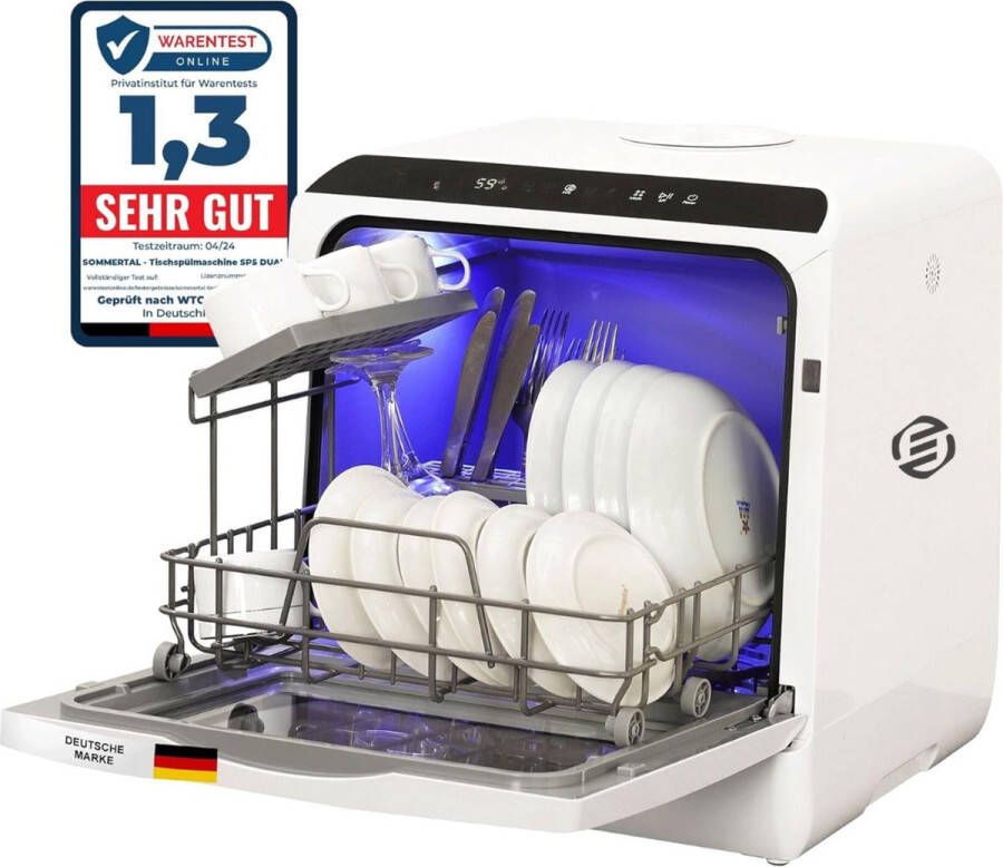 Equivera Mini Vaatwasser Campingvaatwasser Vrijstaande Vaatwasser Afwasmachine Premium