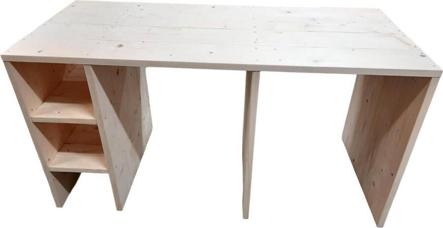 èSKa Meubelen Wasmachine ombouw kast nieuw steigerhout voor 2 machines en 1 vak met plankjes