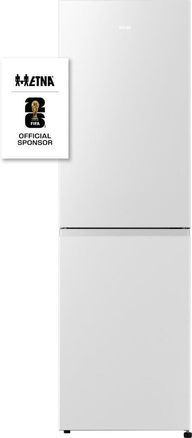 ETNA KCV282NWIT Vrijstaande Koel vriescombinatie 182 cm Wit No Frost Extra groot Vriesvak 50 50