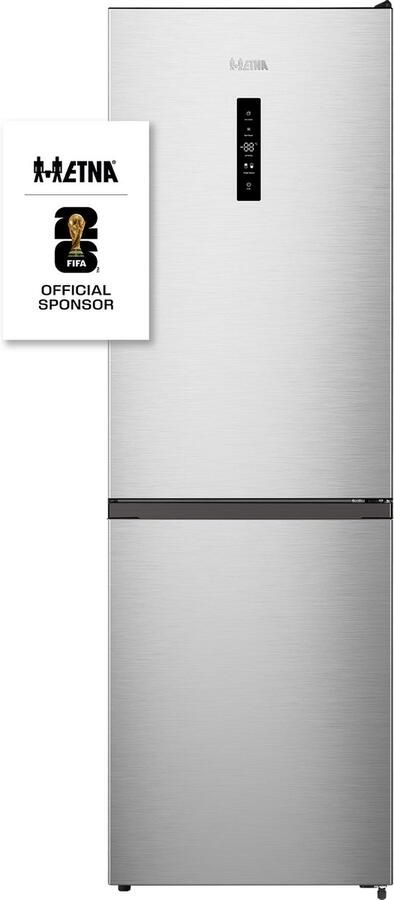 ETNA KCV385NRVS koel-vriescombinatie Vrijstaand 304 l Energieklasse C Roestvrijstaal No-Frost Plus FastFreeze MultiFlow 360° LED verlichting invriescapaciteit 6 kg 24h - Foto 5