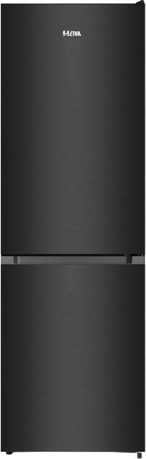 ETNA KCV587NZWA Koel-vriescombinatie 187cm Hoog Vrijstaand Zwart Energielabel A 304l Super Freeze 35 dB LED verlichting
