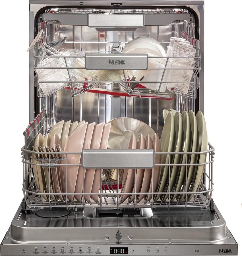 ETNA VW938CP – Volledig geïntegreerde vaatwasser – 16 couverts – Energieklasse A – 10% – 38 dB – FanDry – ConnectLife – Automatische deuropening – 60 cm