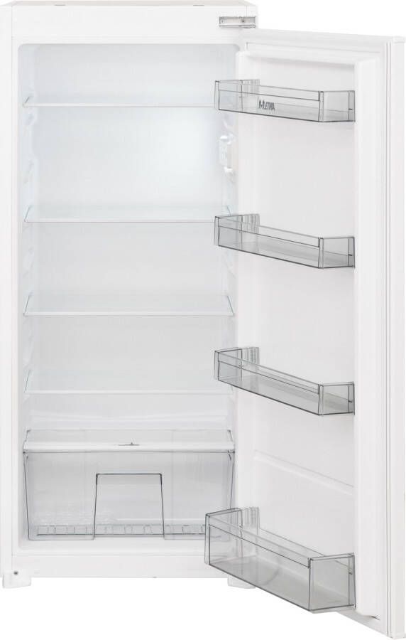 ETNA Inbouw sleepdeur koelkast 122cm Inhoud: koelen 193L SuperCool Energieklasse E Groentelade Thermostaat met LED-indicatiemeter