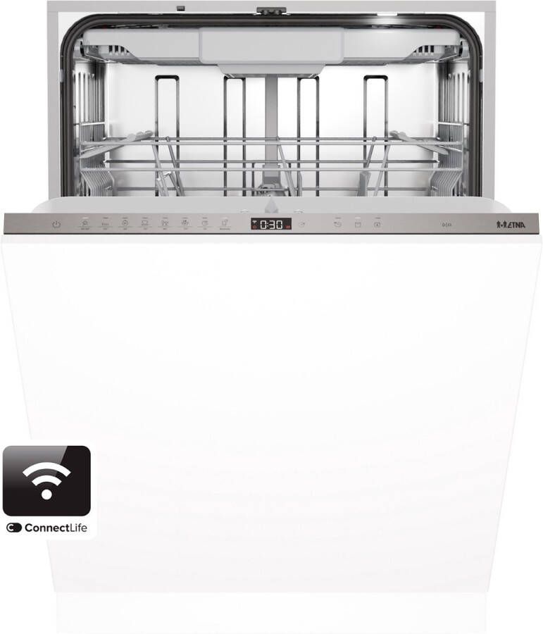 ETNA VW342HCP Inbouw vaatwasser 60 cm Zilvergrijs ConnectLife 16 couverts Flexibele besteklade 7 programma s Nachtprogramma - Foto 2