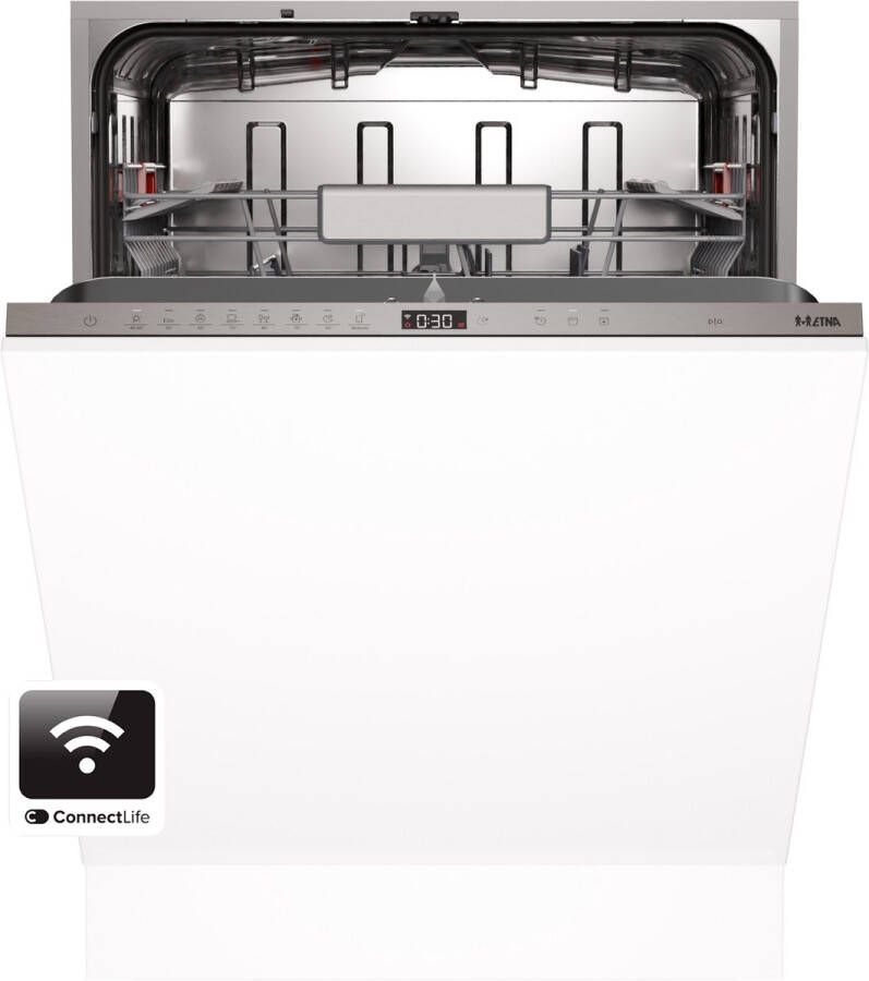 ETNA VW441CP Volledig Geïntegreerde Inbouw Vaatwasser 14 Couverts ConnectLife 60 cm Energieklasse A 41 dB