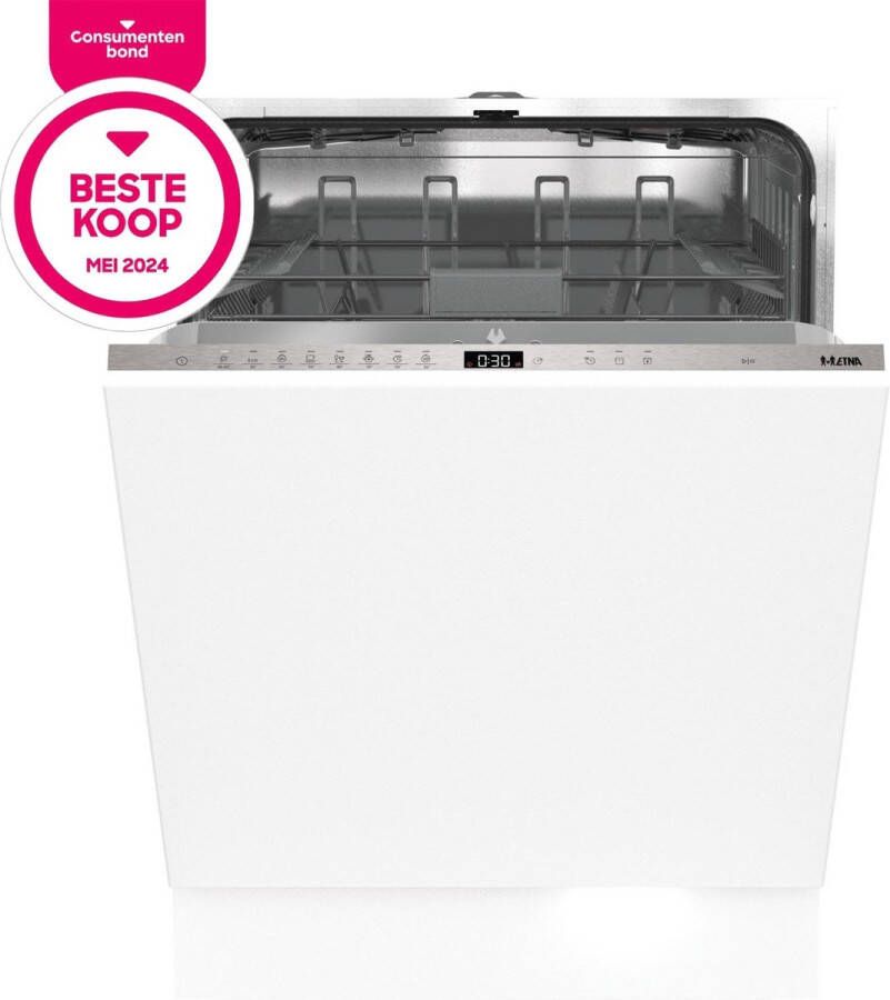 ETNA VW842N Inbouw vaatwasser 60 cm Intensieve zone Flexibele bestekkorf Sleepscharnier Nachtprogramma Zuinig en Stil Koolborstelloze Motor - Foto 2