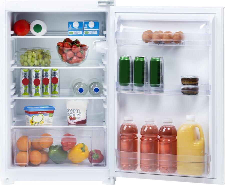 Everglades EVBI60881 Inbouwkoelkast 88CM E-Klasse 126 Liter Sleepdeur 5 Jaar Garantie