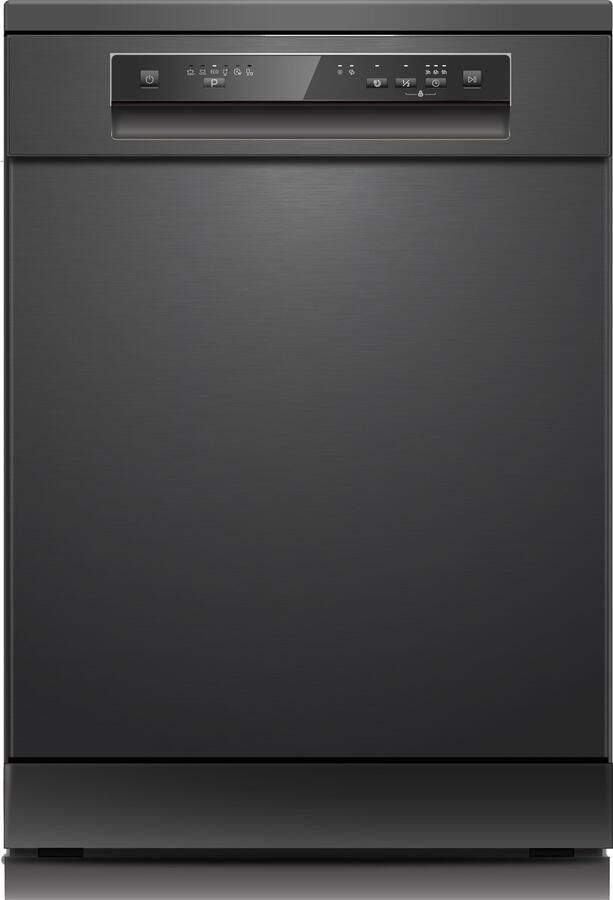 Everglades EVDW61451BB Vrijstaande Vaatwasser Zwart B-Klasse 14 Couverts 42dB Zeer Stil Verkort Programma 5 Jaar Garantie
