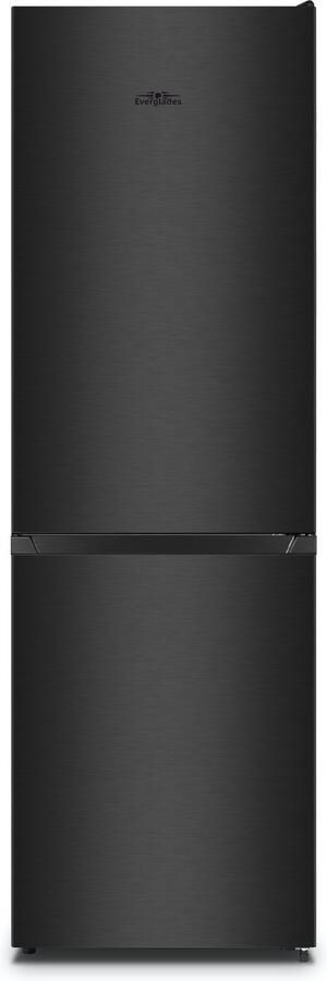 Everglades EVUD4150A Koel-Vriescombinatie A Klasse Dark Inox 304 Liter Total No Frost 5 Jaar Garantie