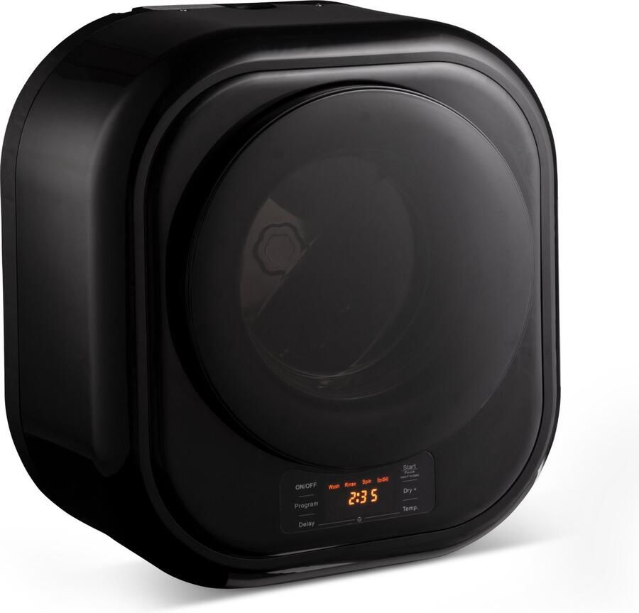 Evolar Mini Wasmachine met Droger Zwart