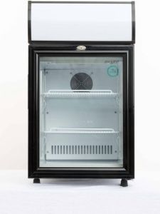 Exquisit ELDC50.1 Horeca koelkast Met lichtbak 50 liter Wit zwart