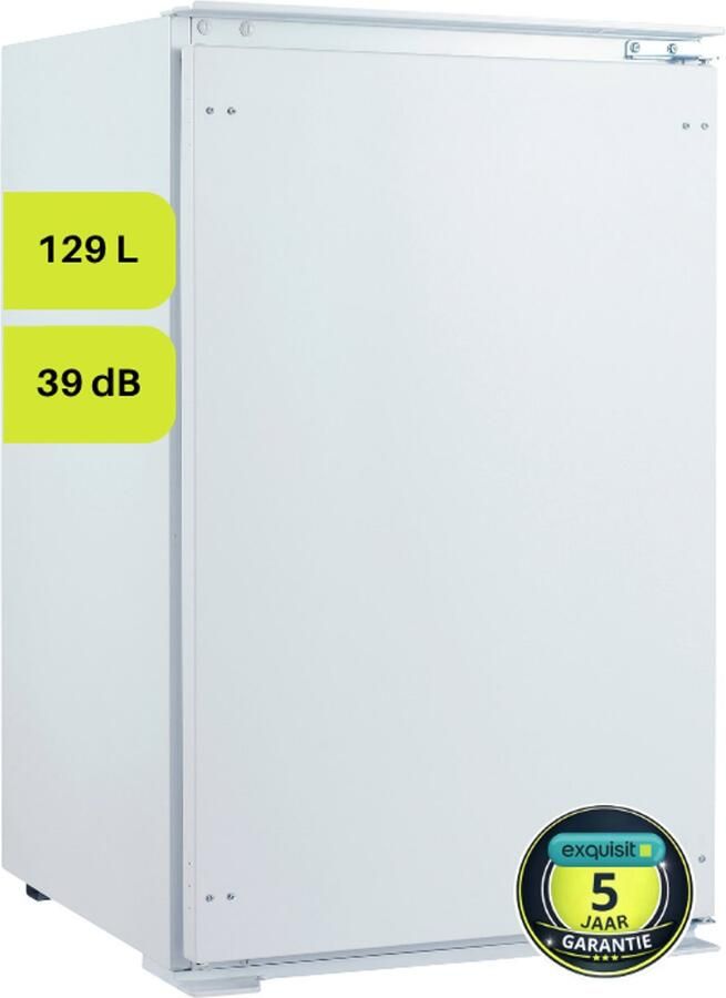Exquisit EKS131-V-040E 2+3 jaar garantie Inbouw koelkast Wit 129 Liter 39 dB