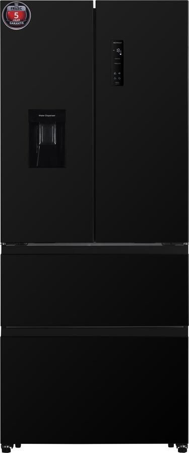 Exquisit FD436-040DGD French Door – 320 L – Koel-vriescombinatie – 39 dB – 63 5 cm breed – Metal Dark Grey