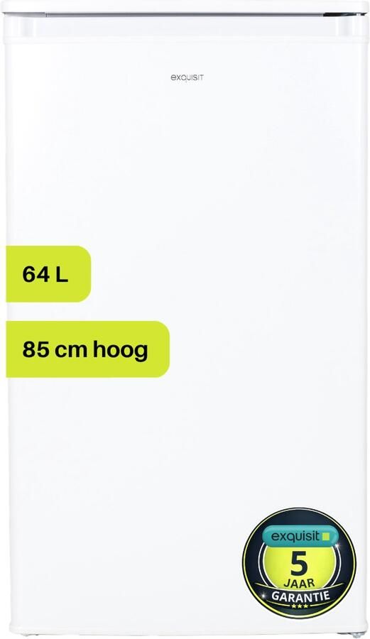 Exquisit GS111-040EW Vriezer tafelmodel Diepvrieskast 5 Jaar Garantie 64 Liter 40dB 4* Vriesruimte Wit