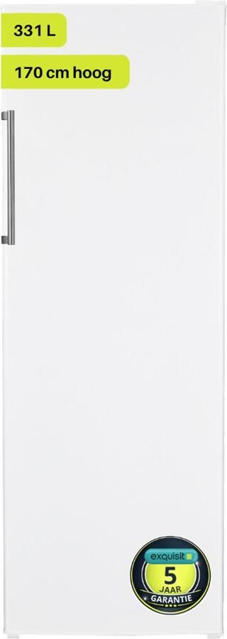 Exquisit KS350-V-H-040EW Koelkast RVS Handgreep 5 Jaar Garantie 331 Liter 40dB Wit - Foto 2
