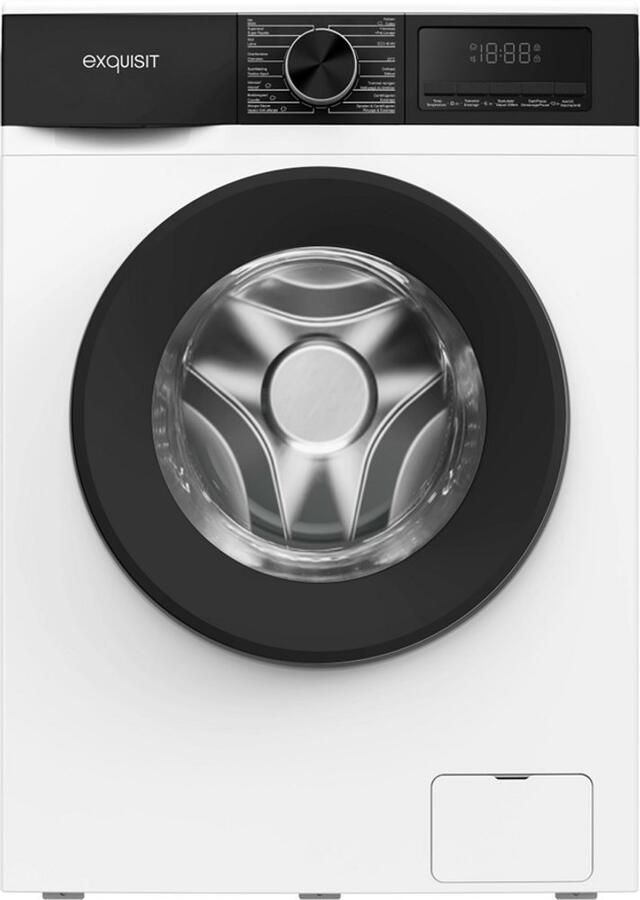 Exquisit WA8214-341A Wasmachine 8 Kilo A Label 5 Jaar Garantie