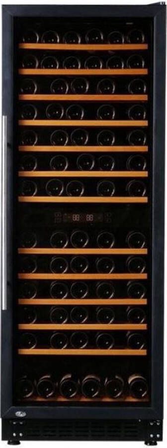 Exquisit GCWK320 Wijnkoelkast Houten planken 2 Zones Wijnklimaatkast 92 flessen Wijnkoeler - Foto 1
