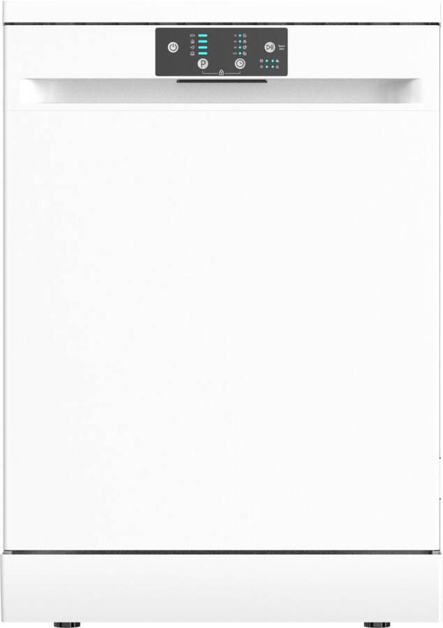 Exquisit GSP8614-450DW 5 Jaar garantie Vaatwasser Vrijstaand Startuitstel 14 Couverts 47dB Wit