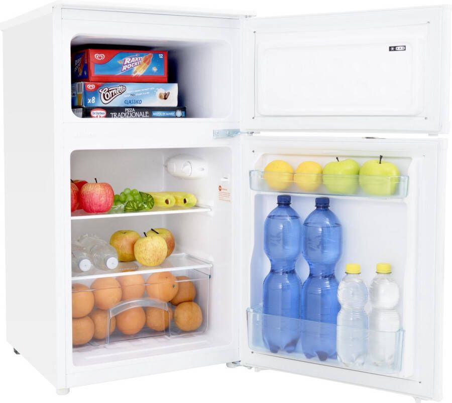 Exquisit KGC087-25-040FW Kleine koelkast met vriezer 4* Vriesgedeelte 85 Liter 40dB Wit - Foto 1