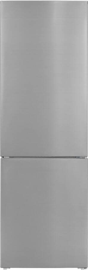 Exquisit KGC320-90-040D Koel-vriescombinatie 4* Vriesgedeelte 315 Liter 39dB Zilver - Foto 1