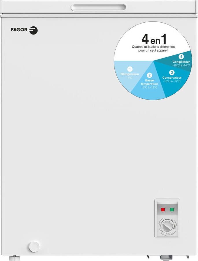 Fagor Vries**** koelkoffer Hybride FCC151ME 142 L B 63.5 cm Black Friday Cyber Monday Kerstcadeau 2024 deal promotie - Foto 2