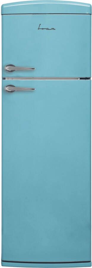 FDD-VRR311BLE++ Fram Koel-vriescombinatie – Retro Design – 311 L – LED Verlichting – Mechanische Bediening – 5 Jaar Garantie – Blauw
