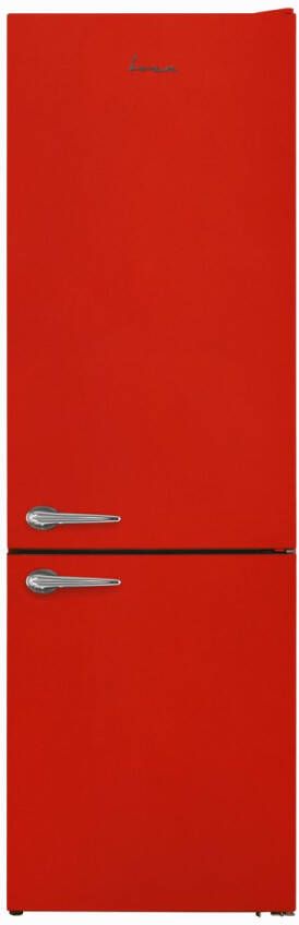 Fram FC-VRL2681RDE++ Koel-vriescombinatie – 268 L – Retro Design – LED Verlichting – Mechanische Bediening – 5 Jaar Garantie – Rood
