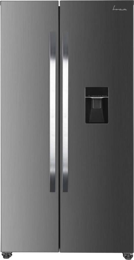 Fram Koelvriescombinatie met Waterdispenser Full No Frost Amerikaanse Koelkast 439 Liter LED-display met Touch-bediening 5 Jaar Garantie Antraciet - Foto 2