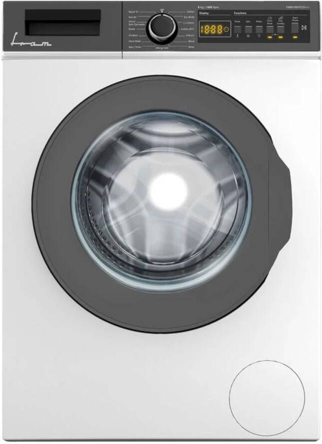 Fram FWM-V814T2D Wasmachine – 8 kg – 15 Programma s – LED Display – 1400 RPM – Allergievriendelijk Programma – Anti Kreuk – Kinderslot – 5 Jaar Garantie – Wit
