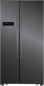 Frilec BONNSBS-646-040EDI Amerikaanse koelkast Dark Inox