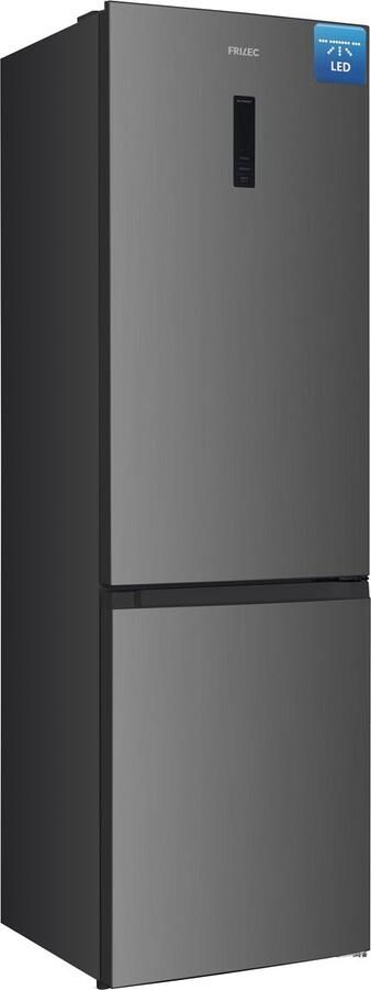 Frilec BONN388-NFD-040AIN Koelvriescombinatie Zuinig A-Label 201 cm Hoog Display Fast Freeze Multiflow 5 Jaar Garantie 377L No Frost Inox - Foto 2