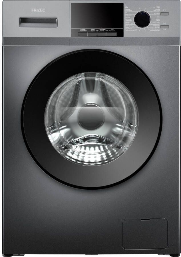 Frilec KOBLENZ9314WA-342 Wasmachine 9 Kilo 5 Jaar Garantie Grijs