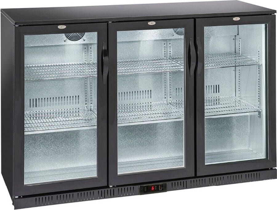 Gastro Inox Gastro-Inox bardisplay met 3 klapdeuren