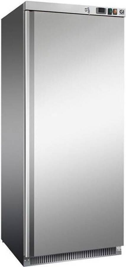 Gastro Inox Gastro-Inox RVS Vriezer 600 Liter Statisch Gekoeld Met Ventilator Gastro-Inox 201.103