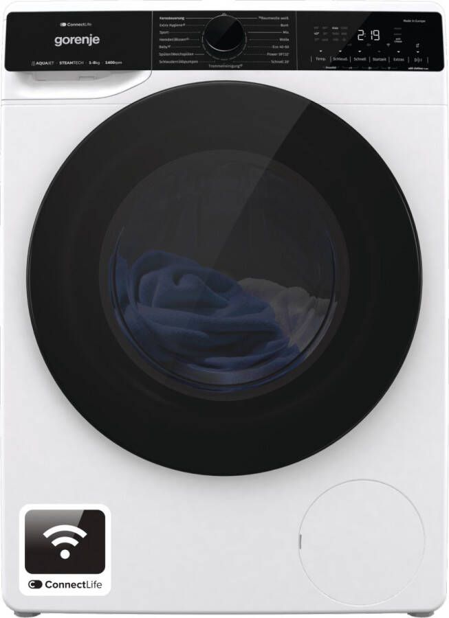 Gorenje G600 WPNA84SATSWIFI wasmachine Voorbelading 8 kg 1400 RPM Wit