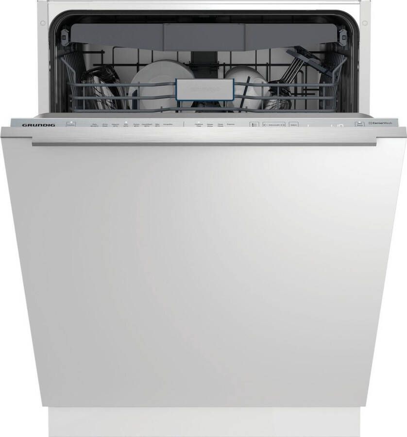 Grundig GNVP4630B inbouw vaatwasser Energielabel C Besteklade Auto deur opening