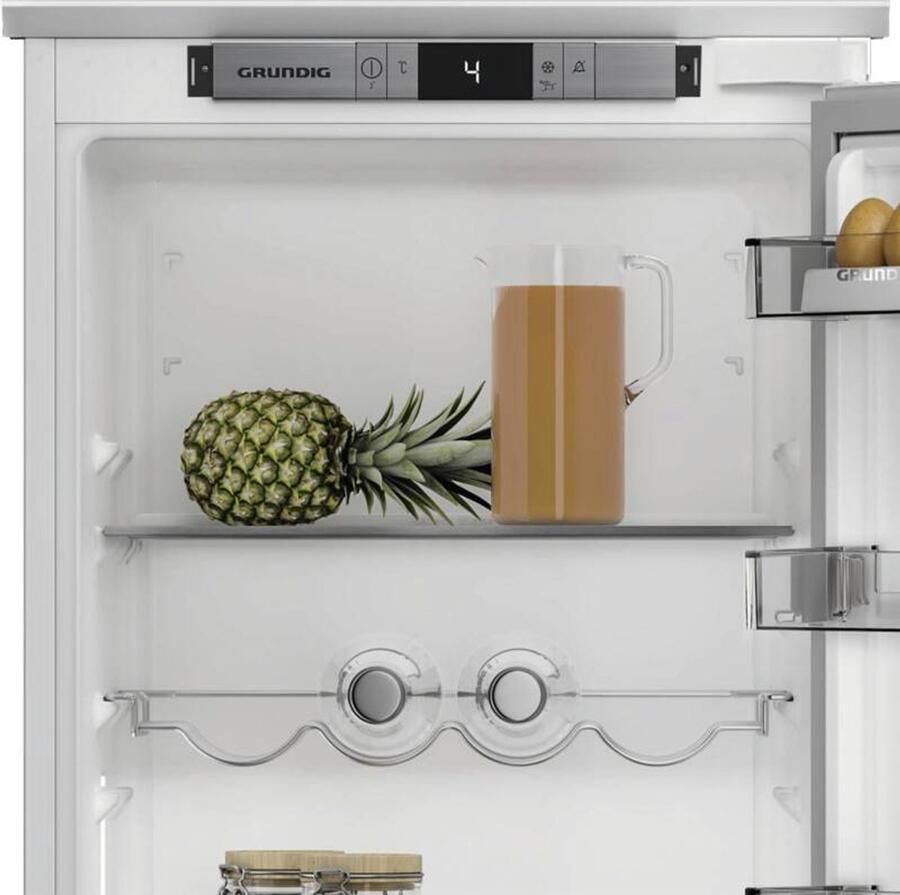 Grundig GSMI25740FN inbouw koelkast 309 L E Energie Deur op Deur