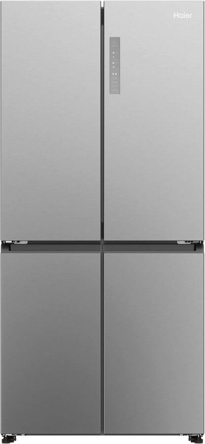 Haier HCR3818DNMM Koel- Vriescombinatie Multideur French Door Indeling 83cm breed 467 L No Frost Energieclasse C LED Touch op de deur Inverter Compressor Roestvrijstaal 10 jaar garantie op onderdelen